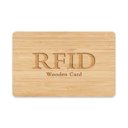 wooden rfid card