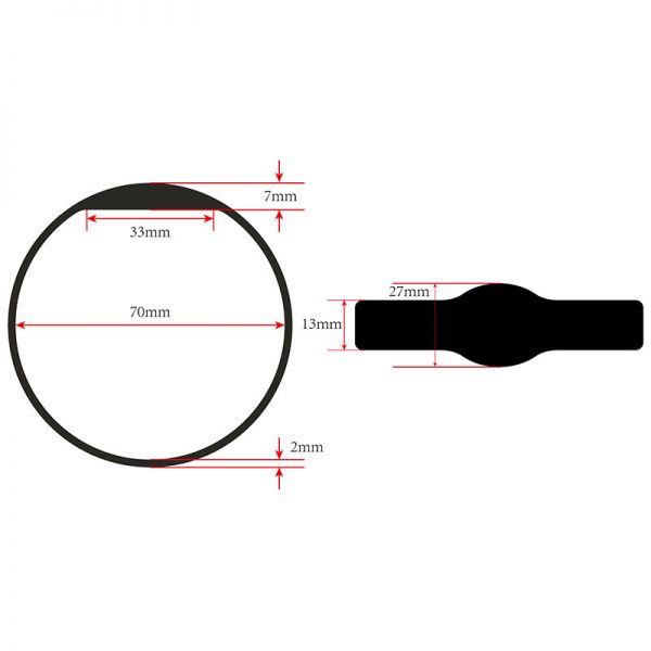 TRSB01-00 silicone rfid wristband size 800