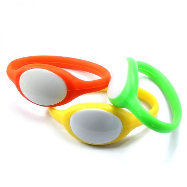 TRSB01-001 silicone rfid wristband red yellow green