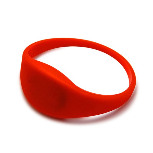 TRSB01-005 silicone rfid wristband red color
