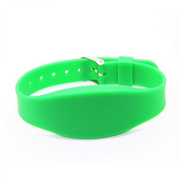 TRSB02-004 rfid silicone wristband green color