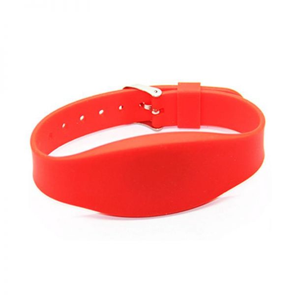 TRSB02-004 rfid silicone wristband red color