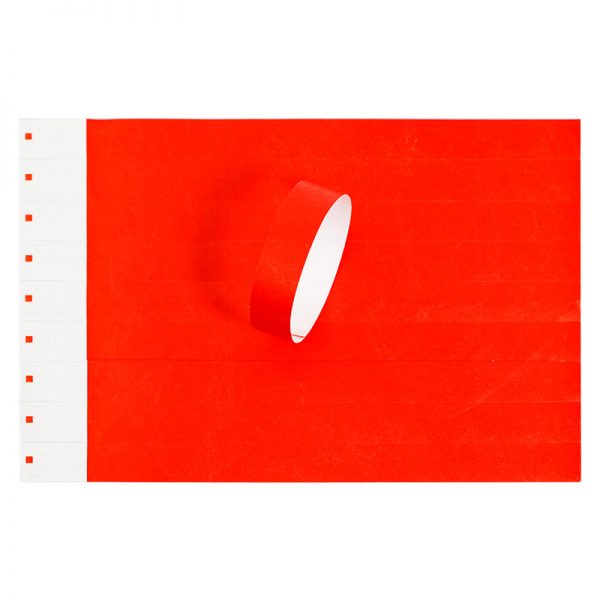 red rfid paper wristband