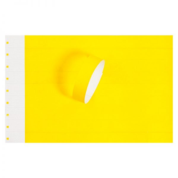 yellow rfid paper wristband